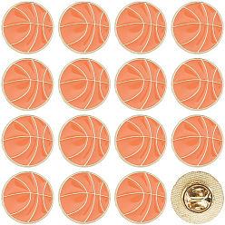 Basketball 20 шт. спортивные эмалевые значки, броши из сплава для одежды рюкзака, баскетбол, 18 мм