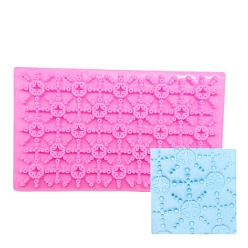 Pink Food Grade Plastic Cookie Printing Moulds, DIY Biscuit Baking Tool, Star, Pink, 122x72x20mm