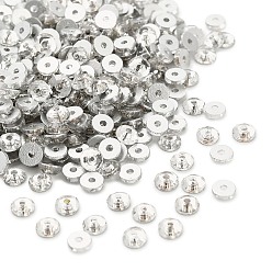 Прозрачный Прозрачные стеклянные граненые бусины, плоско-круглые, прозрачные, 4x1.5 мм, отверстие : 1 мм, около 1440 шт / упаковка