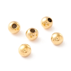 Золотой Ионное покрытие (ip) 202 шарики из нержавеющей стали, половине просверлил, круглые, золотые, 6x5.5 мм, половину отверстия: 2 мм