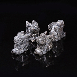 Larvikite Украшения из натурального ларвикита, украшение домашнего офиса, кролик, 42 мм