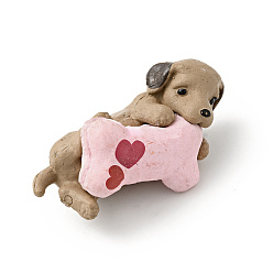 Собака Пластиковые подвески из ПВХ, с платиновыми тоновыми железными петлями, для изготовления брелка, собака прелести, узор кости собаки, 24.5x45.5x20.5 мм, отверстие : 2 мм