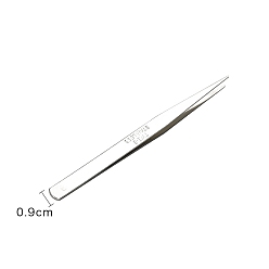 Stainless Steel Color Non-Tarnish Stainless Steel Tweezers, Nail Art Picking Tool, Stainless Steel Color, 15cm