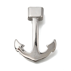 Нержавеющая Сталь Цвет 304 крюк из нержавеющей стали, для изготовления кожаных браслетов, цвет нержавеющей стали, 41.5x30x6 мм, отверстие : 9.5x4 мм