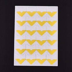 Золотистый Фото монтажные уголки, самоклеющаяся наклейка, для diy альбом для вырезок, дневник, личный органайзер, блокнот, золотые, 12.5x9x0.07 см, наклейка: 21x20 мм, 24 шт / лист