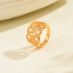 Круглые Полые латунные кольца для женщин, реальный 18 k позолоченный, круглые, 16 mm ~ 20 mm