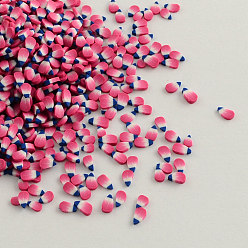 Camellia Handmade Polymer Clay Nail Art Decoration Accessories, Camellia, 3~5x2~3x1~2mm