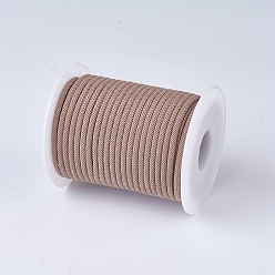BurlyWood Nylon Threads, Milan Cords/Twisted Cords, BurlyWood, 3mm, about 21.87 yards(20m)/roll
