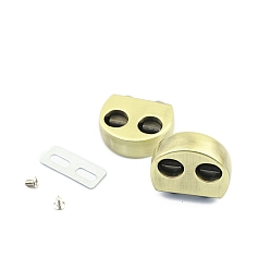 Brushed Antique Bronze Цинка прелести слайд сплава, полукруглый, щеткой античная бронза, 20x26x9 мм