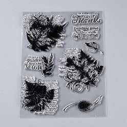 Лист Пластиковые штампы, для diy scrapbooking, фотоальбом декоративный, изготовление карт, штампы, лист, 200~218x150~156x3 мм