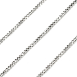 Платина 316l хирургические цепи из нержавеющей стали, несварные, с катушкой, платина, 3x2x0.6 мм