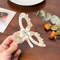 чертополох Заколки для волос в форме когтей из ацетата целлюлозы, аксессуары для волос со стразами для женщин и девочек, бантом, чертополох, 105 мм