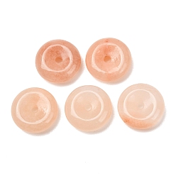 Pink Aventurine Natural Pink Aventurine Peace Donut Pendants, Pi Disc Charms, 15x5mm, Hole: 2mm