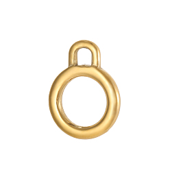 Настоящее золото 14K 304 детали застежек из нержавеющей стали, ионное покрытие (ip), реальный 14 k позолоченный, 18x14 мм