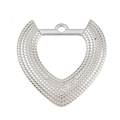 Нержавеющая Сталь Цвет 304 подвески из нержавеющей стали, сердце прелести, цвет нержавеющей стали, 42x41.5x2.5 мм, отверстие : 3.5 мм