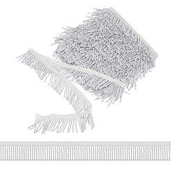 Gray Polyester Curtain Tiebacks, Braid, Gray, 60x1.5mm, 11M/Card