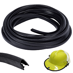 Черный ПВХ противоударный уплотнитель для автомобильной двери, чёрные, 10x5.5 мм, 6 м / рулон