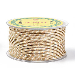 пшеница 16м круглый нейлоновый плетеный шнур, для настенного крепления, ремесла, Подарочная упаковка, цвет пшеницы, 2 мм, около 17.50 ярдов (16 м) / рулон