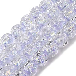 Лиловый Нити из фольги в технике лэмпворк, самородки, сирень, 12~12.5x10~11x10~11 мм, отверстие : 1.5 мм, около 30 шт / нитка, 14.37 дюйм (36.5 см)