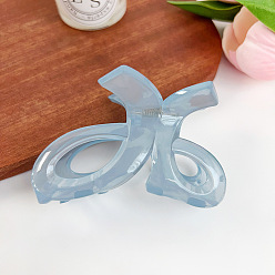 Светло-Голубой Пластиковые зажимы когтя волос, аксессуары для волос для женщин и девочек, Небесно-голубой, 85x55 мм