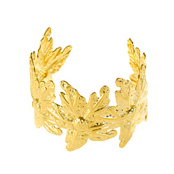Light Gold Bracelets manchettes en fer à motif floral pour femmes, or et de lumière, diamètre intérieur: 2.17 pouce (5.5 cm)