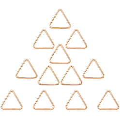 Light Gold 12шт. треугольные железные соединительные кольца, золотой свет, 41.5x45x4 мм, внутренний диаметр: 34x37.5 мм