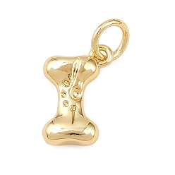 Настоящее золото 18K Латунные подвески, костяные амулеты, долговечный, без свинца и без кадмия, стойки покрытие, с целью перехода в кольце, реальный 18 k позолоченный, 12x8x3.5 мм, отверстие : 3.3 мм