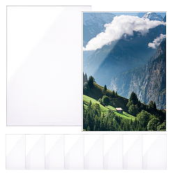 Прозрачный A3 держатель для удостоверения личности из ПВХ-пластика, держатель ключа-карты, прямоугольные, вертикальный, прозрачные, 432x305x1.4 мм