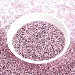 (RR3509) Прозрачный Светло-розовый Блеск Миюки круглые бусины рокайль, японский бисер, 15/0, (rr 3509) прозрачный светлый розовый блеск, 1.5 мм, отверстия : 0.7 mm, около 250000 шт / фунт