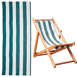 Зеленый Стул с узором в полоску ткань оксфорд, запасные части ткани пляжного кресла, зелёные, 1150x435x1~2.5 мм