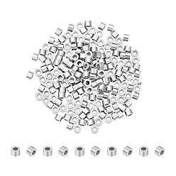 Нержавеющая Сталь Цвет 304 из нержавеющей стали разделительные бусины, колонка, цвет нержавеющей стали, 2x3 мм, отверстие : 1.5 мм, 200 шт / коробка