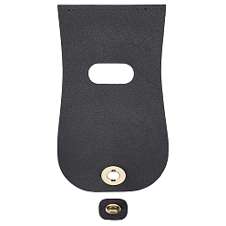 Черный 1чехол для сумки из искусственной кожи, с легкосплавными застежками-замками, аксессуары для замены сумок, античная бронза, чёрные, 23.1x13.5x0.15~2.2 см, отверстие : 1 мм