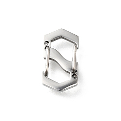 Нержавеющая Сталь Цвет 304 выводы из брелка из нержавеющей стали, цвет нержавеющей стали, 16x9x2 мм, отверстие : 5x5 мм