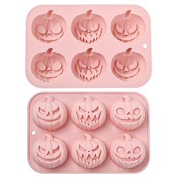 Pink 2Pcs Pumpkin Silicone Molds, Pink, 18.2×12.2×2.8cm