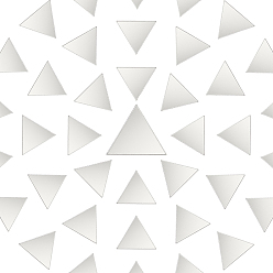 Треугольник 400шт акриловая мозаичная плитка, плитка с зеркальным эффектом для отделки стен, diy craft, треугольные, 18.5x21x0.8 мм