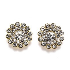 Кристалл Железа кабошонов, подходят плавающие подвески-медальоны, со стеклянными стразами, подсолнечника, кристалл, 9.5x5 мм