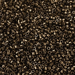 (DB0022) Metallic Dark Bronze MIYUKI Delica Beads, Cylinder, Japanese Seed Beads, 11/0, (DB0022) Metallic Dark Bronze, 1.3x1.6mm, Hole: 0.8mm, about 20000pcs/bag, 100g/bag