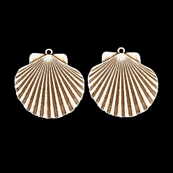 Shell Shape Большие подвески из непрозрачного акрила, окрашенные распылением, имитация оболочки, подвески в форме ракушек, 62.5x61x4 мм, отверстие : 2.5 мм, Около 93 шт / 500 г
