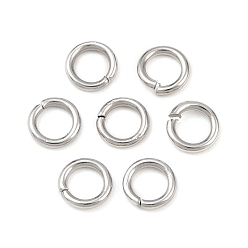 Нержавеющая Сталь Цвет Устойчивы к потускнению 304 открытые соединительные кольца из нержавеющей стали, распиловка, бесшовный круглый, цвет нержавеющей стали, 5x0.9 мм, внутренний диаметр: 3.2 мм, около 2000 шт / упаковка