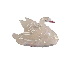 Папайя Оранжевый Заколки для волос с когтями из ацетата целлюлозы (смола), лебедь, аксессуары для волос для женщин и девочек, papayawhip, 84x50 мм