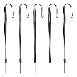 Черный 20 стропы из резиновой пряжи, с пластиковой фурнитурой, чёрные, 33.862x0.6x0.05 см