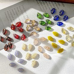 (52) Непрозрачная лаванда Бусины лэмпворк , золотой металл обвитыми, цветок, разноцветные, 12x7x3.5~4 мм, отверстие : 0.9~1 мм