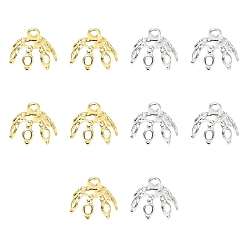 Золотой & Серебряный 20 шт. 2 цвета, латунные бусины, подвесные дужки, для изготовления стеклянного кулона, золотой и серебряный, 10x7.5 мм, отверстие : 1.4 мм, 10 шт / цвет