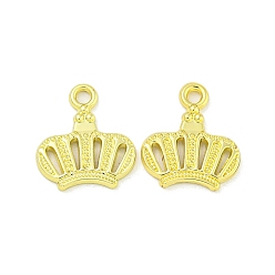 Золотой Наберешь металлизации сплава шармов, корона, золотые, 14x12.5x1.8 мм, отверстие : 1.6 мм