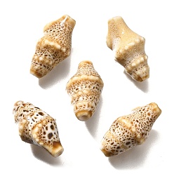 Бланшированный Миндаль Фарфоровые бусины ручной работы, раковина, бланшированный миндаль, 20x10.5x10 мм, отверстие : 1.8 мм