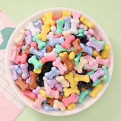 Другие Непрозрачные кабошоны из смолы, мультяшные кабошоны, для изготовления ювелирных изделий, кость, 9x14.5x5 мм