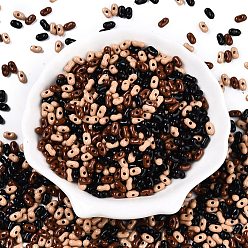 (52) Непрозрачная лаванда Непрозрачные акриловые бусины, арахис, разноцветные, 6.5x4x3 мм, отверстие : 1.5 мм, Около 9998 шт / 500 г