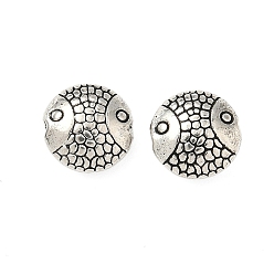Античное Серебро Сплавочные овальные бусины тибетского стиля , рыба, без кадмия и без свинца, античное серебро, 9.8x4.5 мм, отверстие : 0.8 мм, Около 845 шт / 1000 г