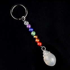 Натуральный Агат Агатовый брелок, с кварцевым резонатором, аметист, ляпис, авантюрин, красный агат, красная яшма, жук, 11 см