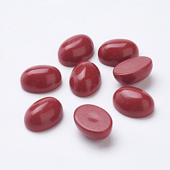 Synthetic Coral Synthetic Coral Cabochons, Oval, 16x12x7mm
